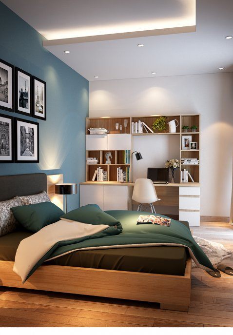 Thiết kế nội thất chung cư Golden Place nhà chị Hồng