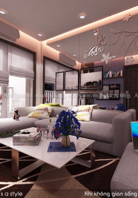 Thiết kế nội thất nhà anh Khiết tại Hòa Bình Green