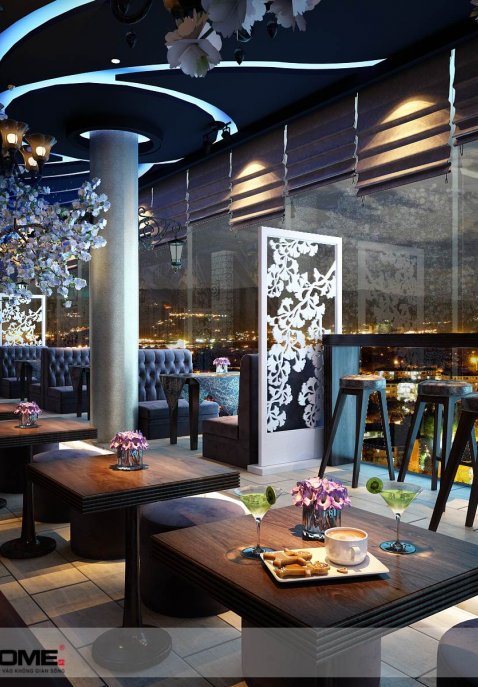 Thiết kế nội thất quán Cafe Snow tại tỉnh Điện Biên