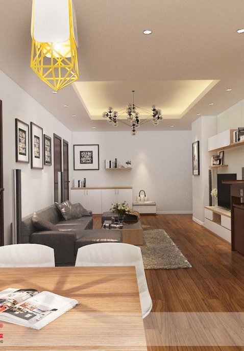 Thiết kế nội thất chung cư Hateco Hoàng Mai B05 nhà anh Bình