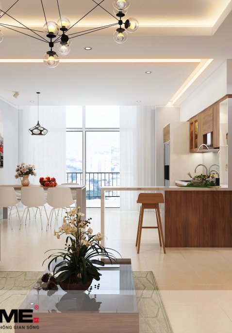 Thiết kế nội  thất chung cư Tràng An Complex 142m2 Nhà anh Tuấn