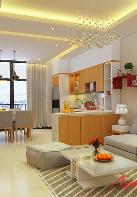 Thiết kế nội thất chung cư Tràng An Complex 99m2