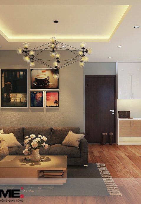 Thiết kế nội thất chung cư Hateco Hoàng Mai căn A-12A - Anh Trường