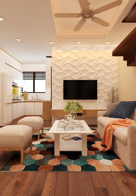 Thiết kế căn hộ chung cư N01 - Chị Cúc