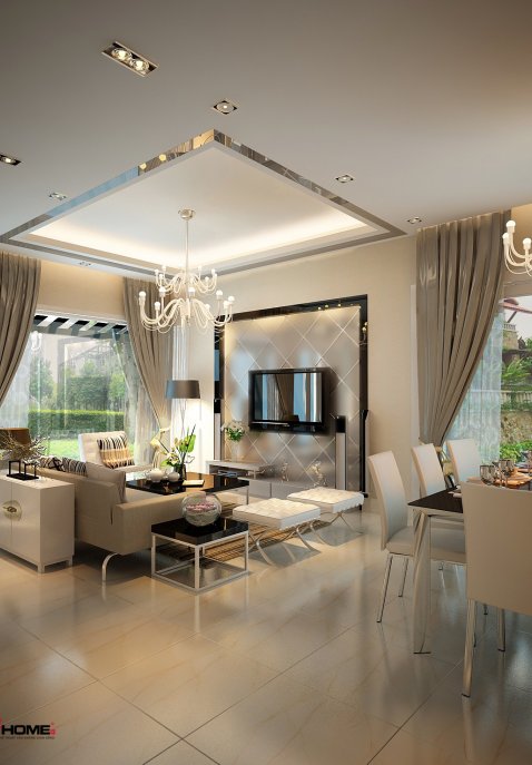Thiết kế nội thất biệt thự song lập xanh Vilas