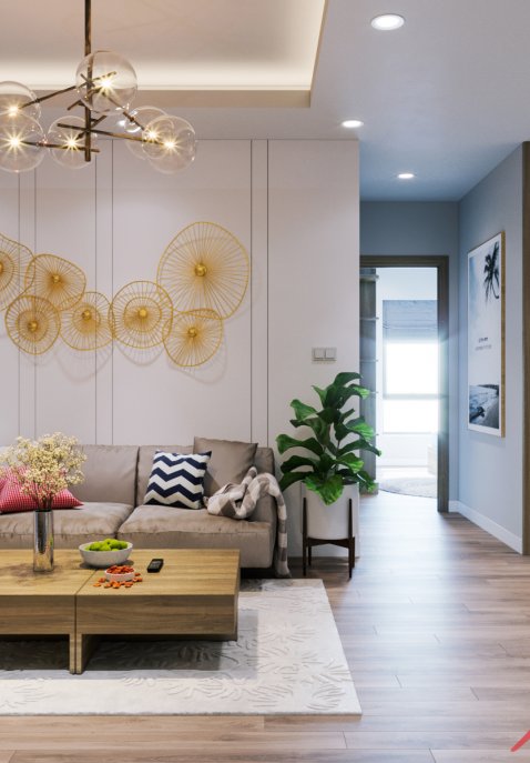 Thiết kế thi công nội thất Anh Dũng - Chị Tuyết tòa k35 Tân Mai, Hoàng Mai, Hà Nội