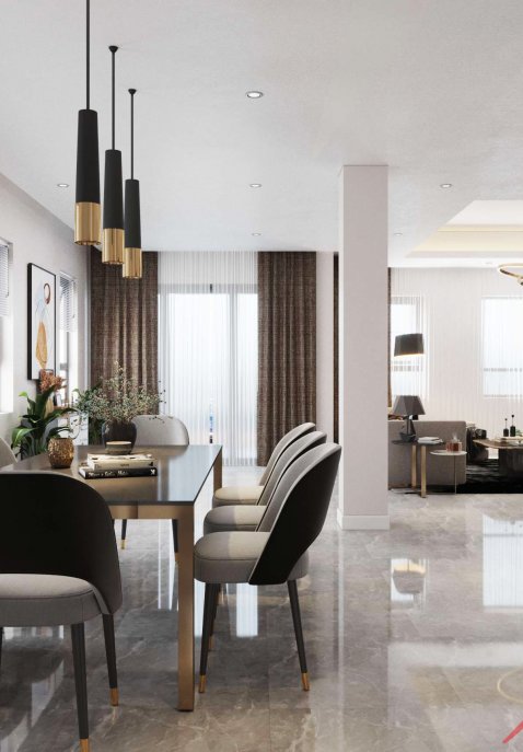 THIẾT KẾ NỘI THẤT BIỆT THỰ CAO CẤP KHU THE MANOR - NGUYỄN XIỂN - HÀ NỘI